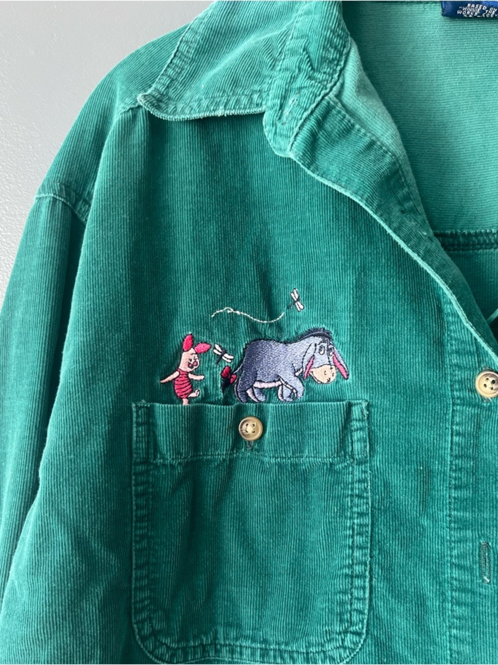 Vintage Disney Winnie The Pooh Corduroy Button Down Shirt - Picture 2 of 9